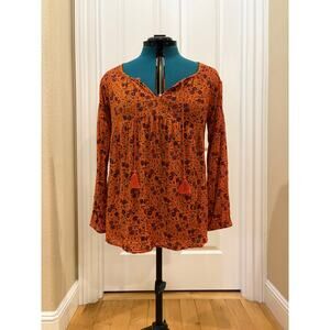 Women's Size M Bright Orange Old Navy Blouse
